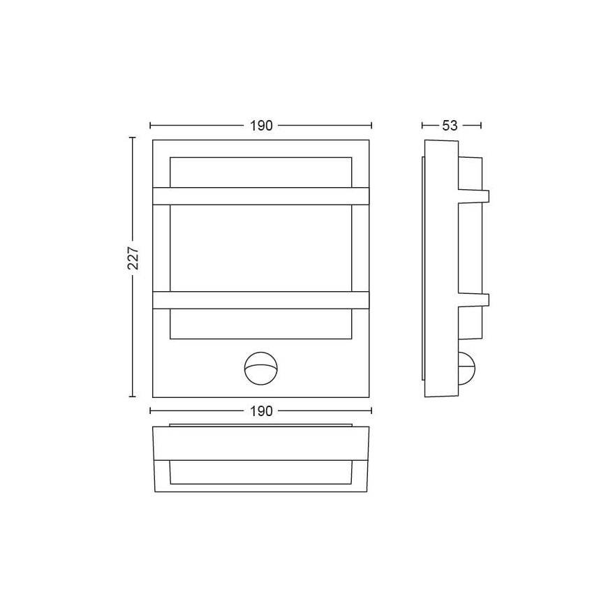 Philips - Aplique LED de exterior LED/12W IP44