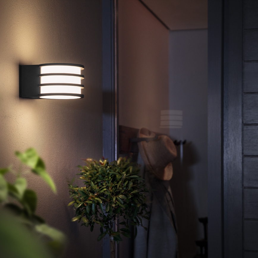 Philips 17401/93/P0 - Aplique LED exterior HUE LUCCA 1xE27/9,5W/230V