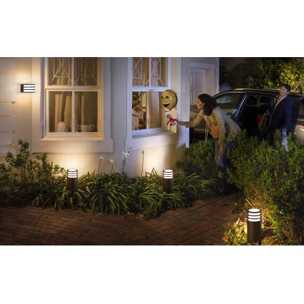 Philips 17401/93/P0 - Aplique LED exterior HUE LUCCA 1xE27/9,5W/230V