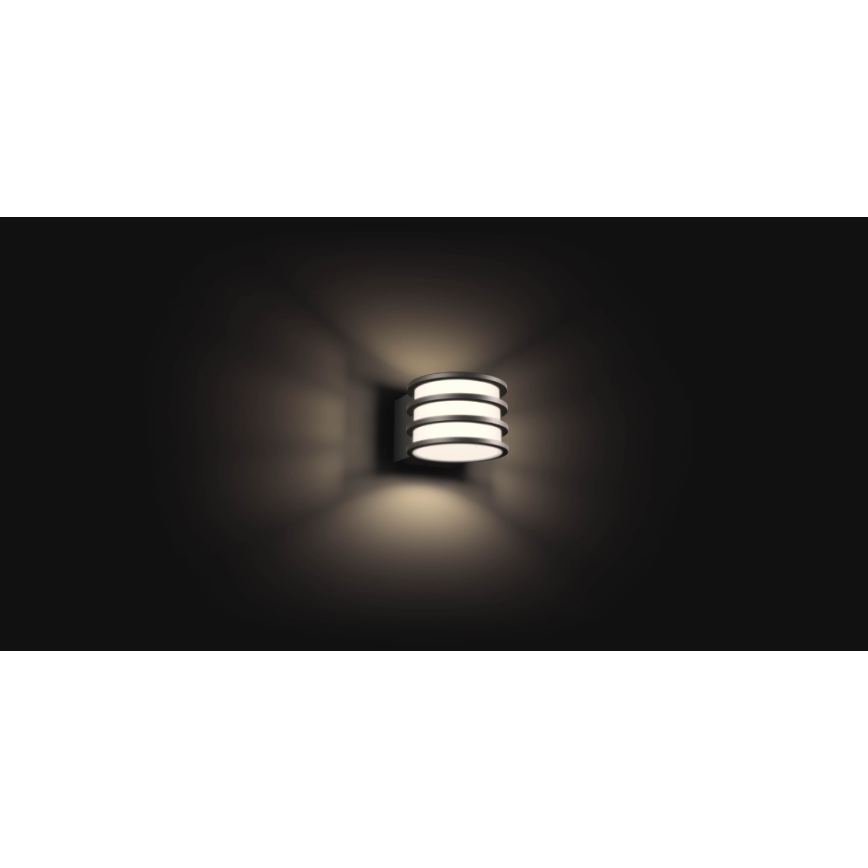 Philips - Aplique LED para exterior Hue LUCCA 1xE27/9,5W/230V IP44