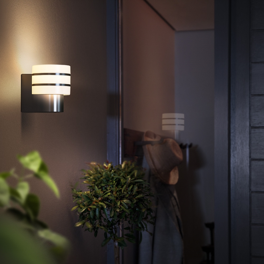 Philips 17404/47/P0 - Aplique LED exterior HUE TUAR 1xE27/9,5W/230V