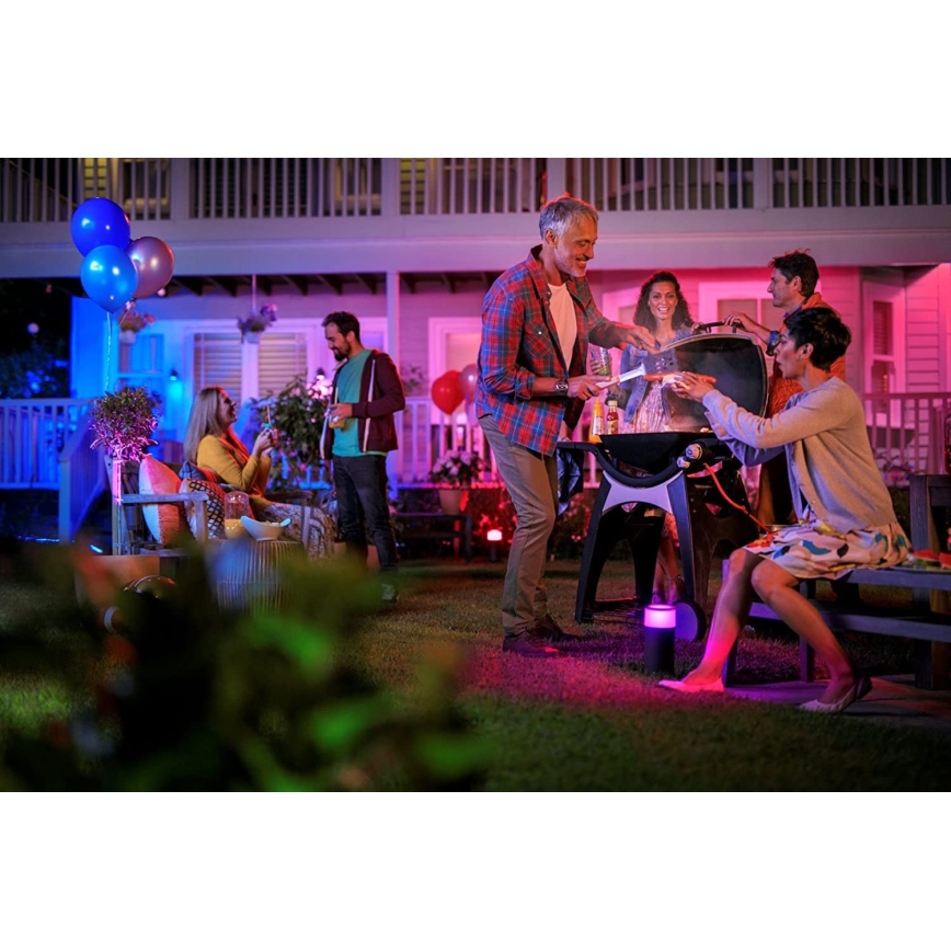 Philips 17415/30/P7 - LED RGB Foco exterior HUE LILY LED/8W/230V IP65