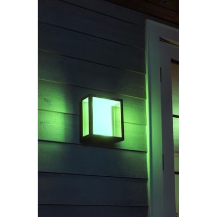 Philips - LED RGBW Aplique de exterior regulable Hue IMPRESS 2xLED/8W/230V IP44