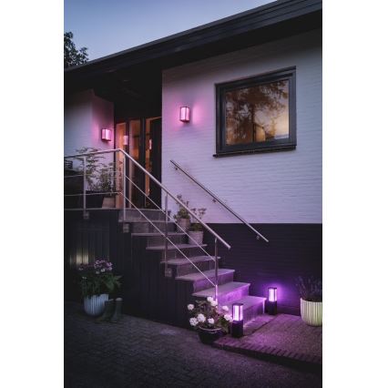 Philips - LED RGBW Aplique de exterior regulable Hue IMPRESS 2xLED/8W/230V IP44