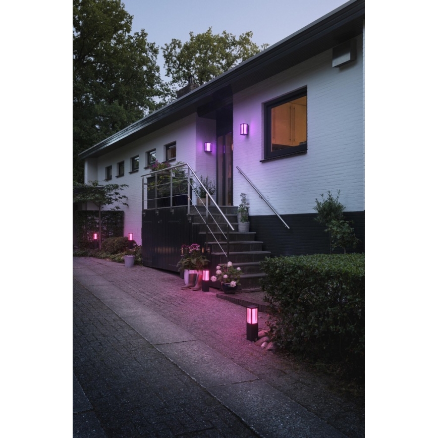 Philips - Lámpara exterior LED RGB Hue IMPRESS 2xLED/8W/230V IP44