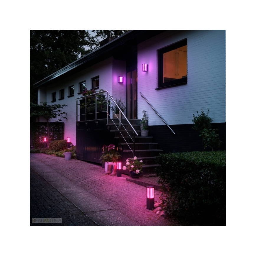 Philips - Lámpara LED RGB exterior HUE IMPRESS 2xLED/8W/230V IP44