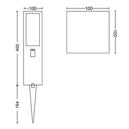 Philips - LED RGBW Regulable exterior lámpara Hue IMPRESS LED/16W/24V IP44