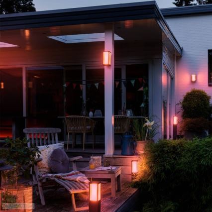 Philips - Lámpara LED RGB exterior HUE IMPRESS 2xLED/8W/230V IP44