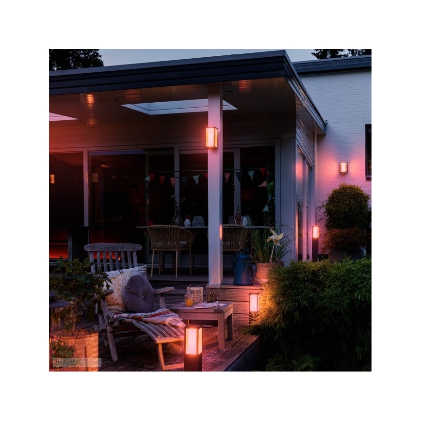 Philips - Lámpara LED RGB exterior HUE IMPRESS 2xLED/8W/230V IP44