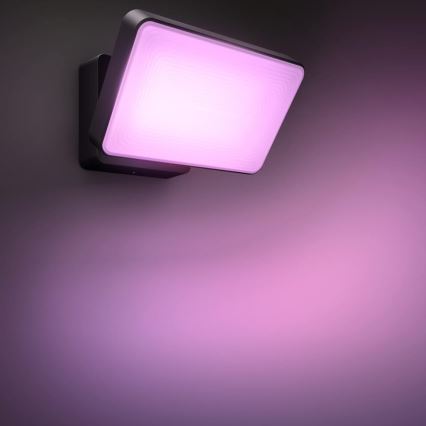 Philips - LED RGBW Regulable exterior reflektor Hue DISCOVER 2xLED/15W/230V 2000-6500K IP44