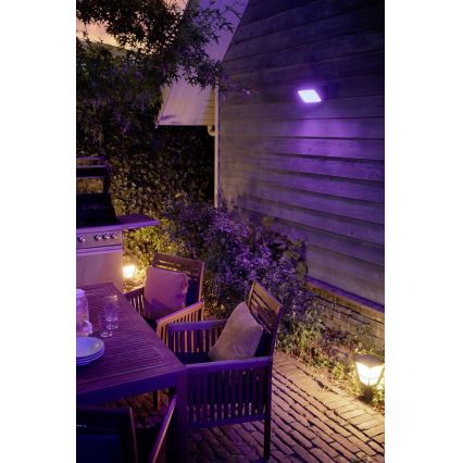 Philips - LED RGBW Regulable exterior reflektor Hue DISCOVER 2xLED/15W/230V 2000-6500K IP44