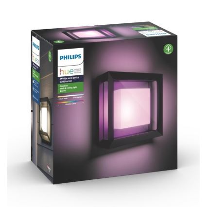 Philips - LED RGBW Aplique de exterior regulable Hue ECONIC LED/15W/230V 2000-6500K IP44