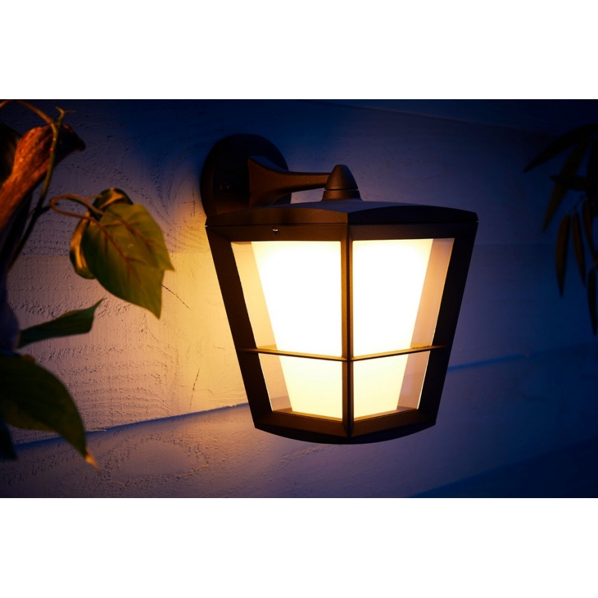 Philips - LED RGBW Aplique de exterior regulable Hue ECONIC LED/15W/230V 2000-6500K IP44