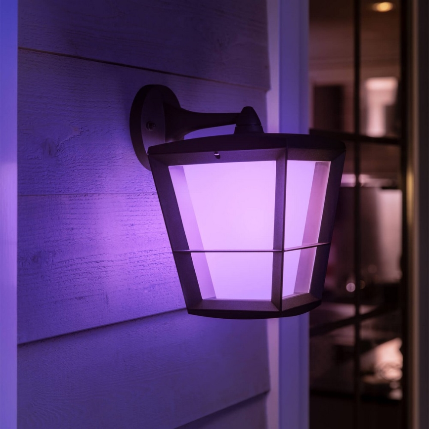 Philips - LED RGBW Aplique de exterior regulable Hue ECONIC LED/15W/230V 2000-6500K IP44