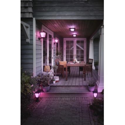 Philips - LED RGBW Aplique de exterior regulable Hue ECONIC LED/15W/230V 2000-6500K IP44