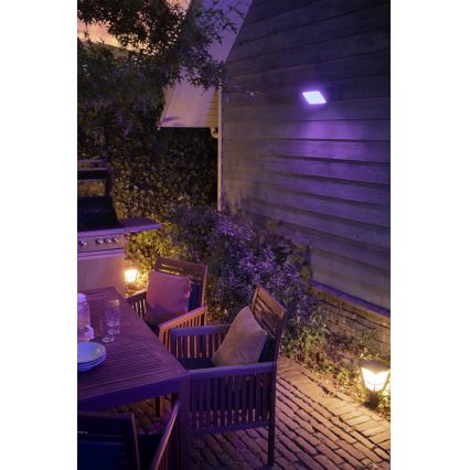 Philips - Lámpara LED RGBW regulable para exteriores Hue ECONIC LED/15W/230V IP44