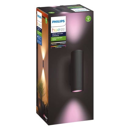 Philips - LED RGB Lámpara de exterior Hue APPEAR 2xLED/8W/230V IP44