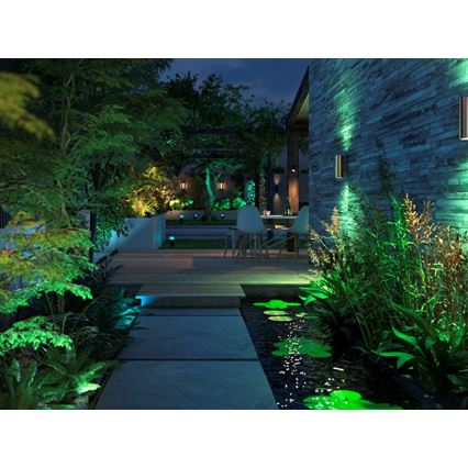 Philips - LED RGBW Aplique de exterior regulable Hue APPEAR 2xLED/8W/230V IP44