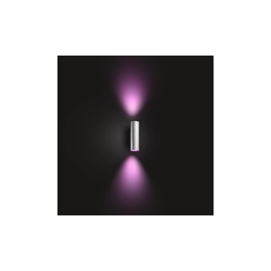 Philips - LED RGBW Aplique de exterior regulable Hue APPEAR 2xLED/8W/230V IP44