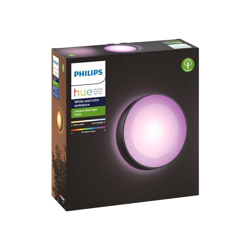 Philips - LED RGBW Aplique de exterior regulable Hue DAYLO LED/15W/230V 2000-6500K IP44