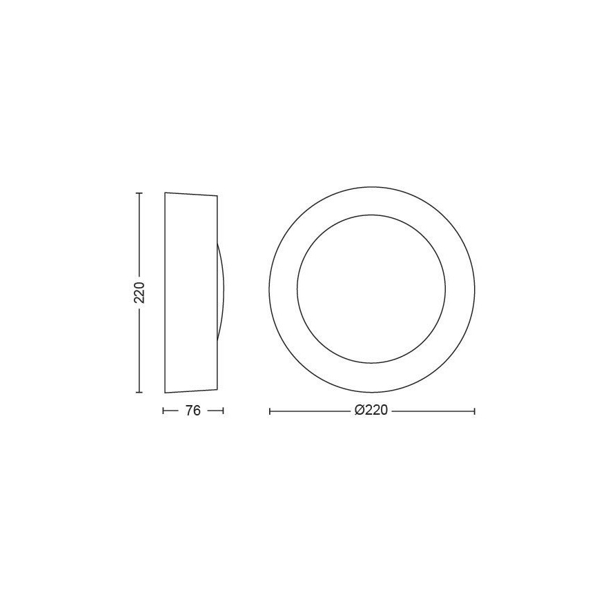 Philips - LED RGBW Aplique de exterior regulable Hue DAYLO LED/15W/230V 2000-6500K IP44
