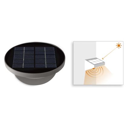 Philips 17808/87/16 - LED Iluminación solar con sensor MYGARDEN DUSK 1xLED/1W/3,7V