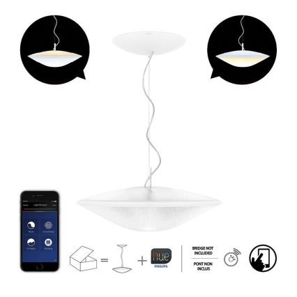 Philips 31152/31/PH - Lámpara colgante regulable HUE PHOENIX 2xLED/9W/230V