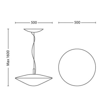 Philips 31152/31/PH - Lámpara colgante regulable HUE PHOENIX 2xLED/9W/230V