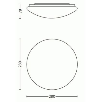 Philips - Plafón LED LED/9,6W/230V