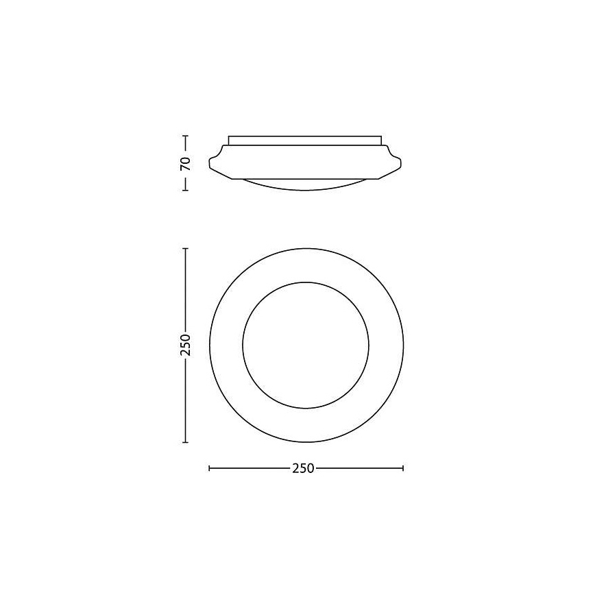 Philips 33361/31/16 - Plafón MYLIVING CINNABAR LED/6W/230V