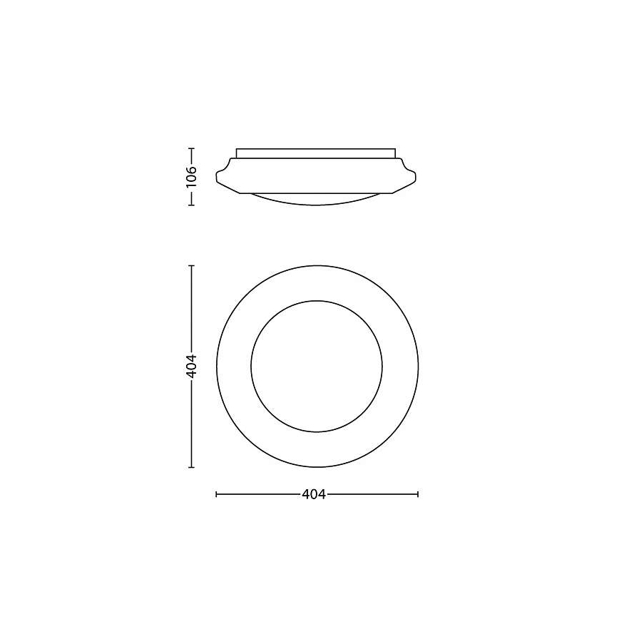 Philips - Plafón LED LED/22W/230V 2700K