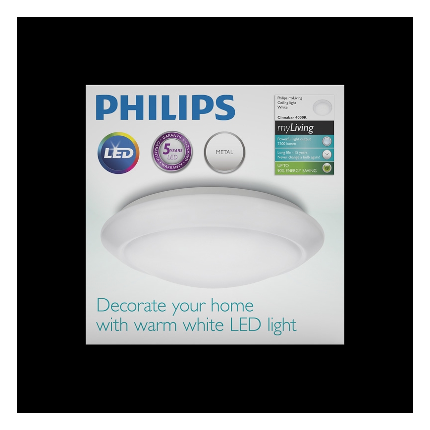 Philips - Plafón LED LED/22W/230V 4000K