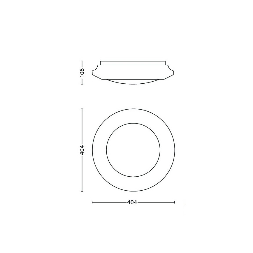 Philips - Plafón LED LED/22W/230V 4000K
