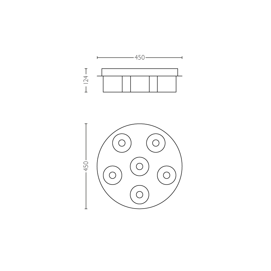 Philips 36446/11/P1 - Plafón LED regulable INSTYLE BYZANTIN 6xLED/5W/230V