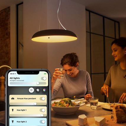 Philips - LED Lámpara colgante regulable Hue AMAZE LED/39W/230V + control remoto