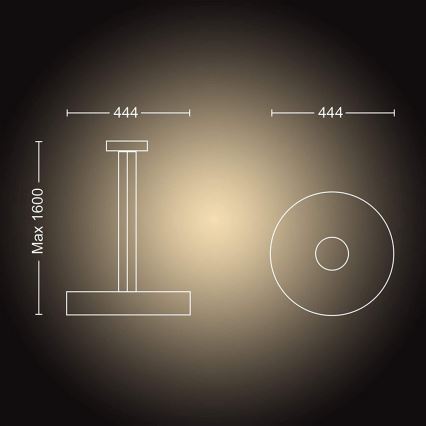 Philips - LED Lámpara colgante regulable Hue FAIR LED/33,5W/230V + control remoto