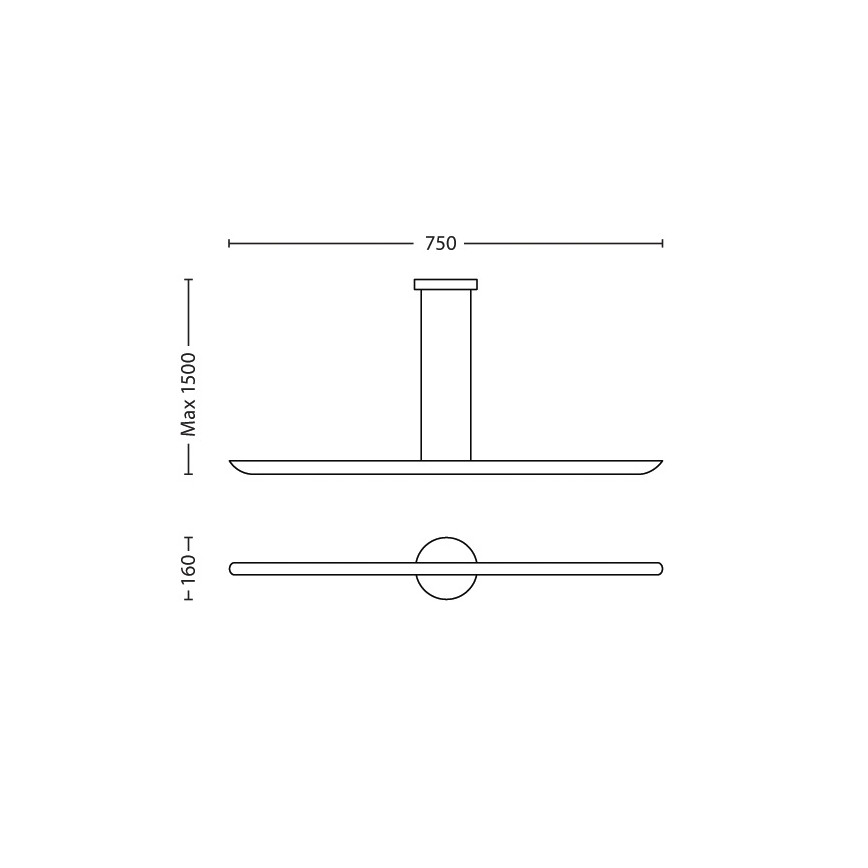 Philips 40747/48/16 - Lámpara de araña LED regulable MYLIVING SELV 2xLED/7,5W/230V