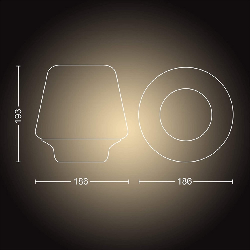 Philips - LED Lámpara regulable Hue WELLNESS 1xE27/8,5W/230V + control remoto