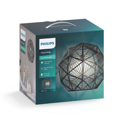 Philips - Lámpara colgante 1xE27/60W/230V