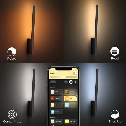 Philips 40902/30/P9 - LED Aplique HUE LIANE 1xLED/12W/230V