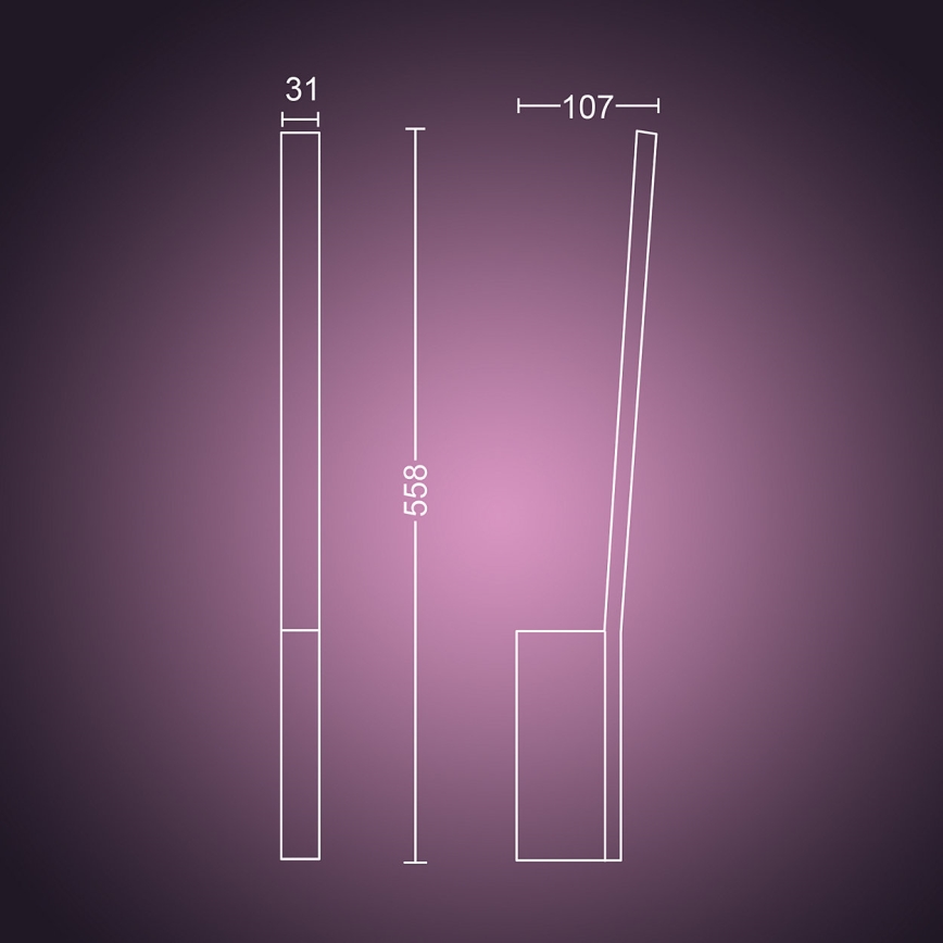 Philips 40902/30/P9 - LED Aplique HUE LIANE 1xLED/12W/230V