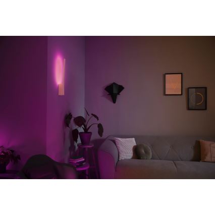 Philips - LED RGBW Aplique regulable Hue LIANE White And Color Ambiance 1xLED/12W/230V