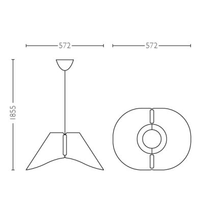 Philips - Lámpara colgante E27/60W/230V