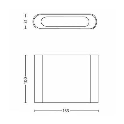 Philips - LED Aplique 2xLED/2,5W/230V blanco