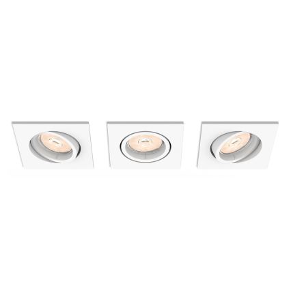 Philips - SET 3x Lámpara empotrada 1xGU10/5,5W/230V