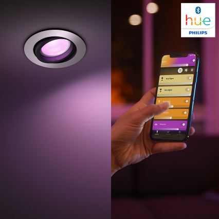 Philips 50451/48/P7 - LED RGB Lámpara empotrable HUE CENTURA 1xGU10/5,7W/230V