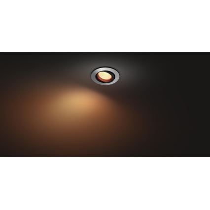 Philips 50451/48/P7 - LED RGB Lámpara empotrable HUE CENTURA 1xGU10/5,7W/230V