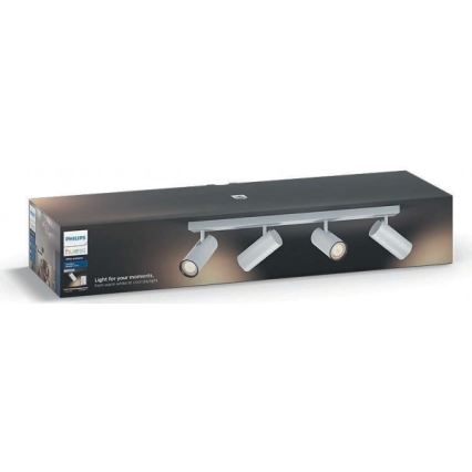 Philips 50464/31/P7 - LED Foco regulable HUE BURATTO 4xGU10/5,5W
