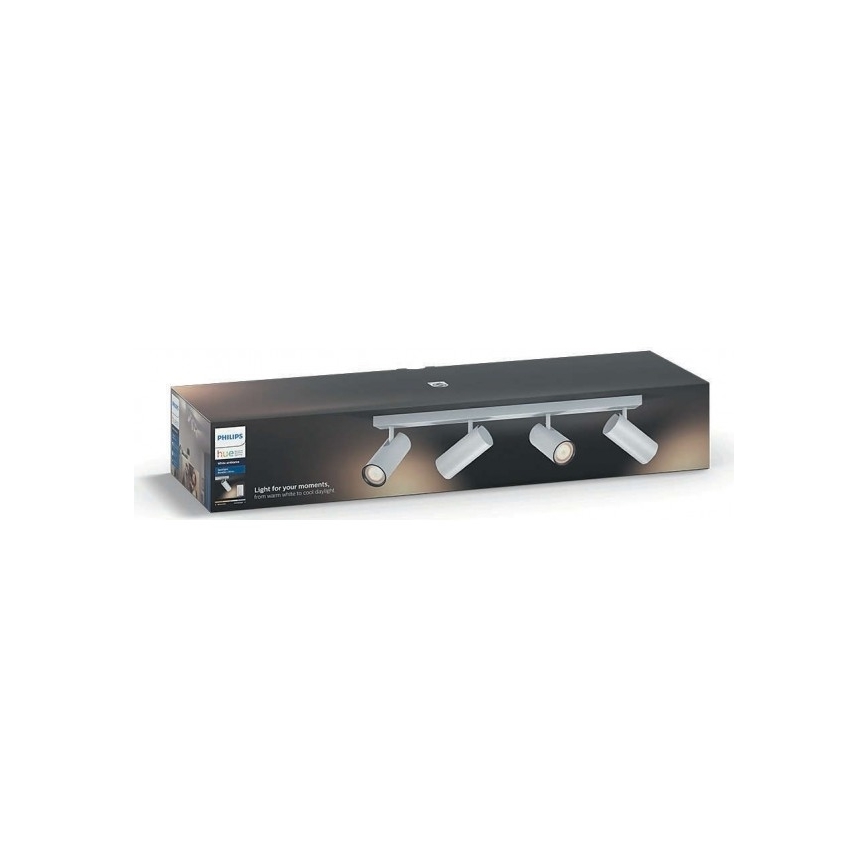 Philips 50464/31/P7 - LED Foco regulable HUE BURATTO 4xGU10/5,5W