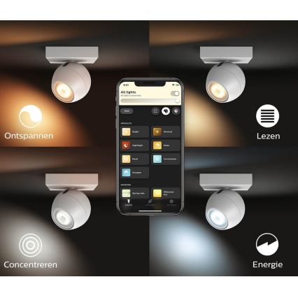 Philips - LED Foco regulable Hue BUCKRAM 1xGU10/5W/230V